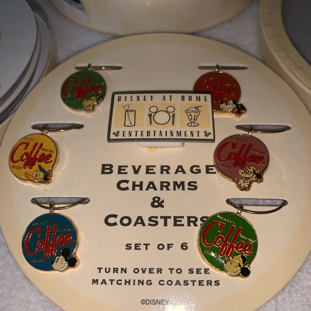 Disney’s Beverage charm and coaster set